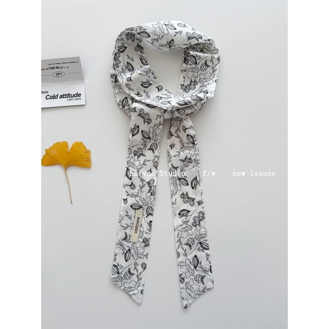 Hair Patterned Scarf Tie