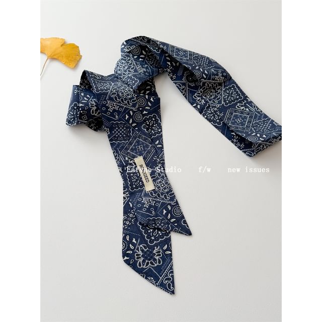 Hair Patterned Scarf Tie