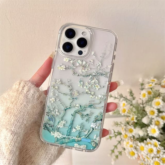 Case Phone Floral Gradient