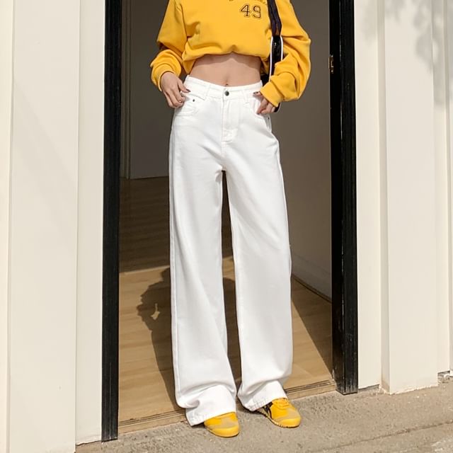 High Plain Washed Wide Suit Designs) Rise Pants Leg (Various