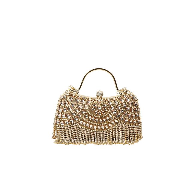 Bag Crossbody Chain Rhinestone Tasseled