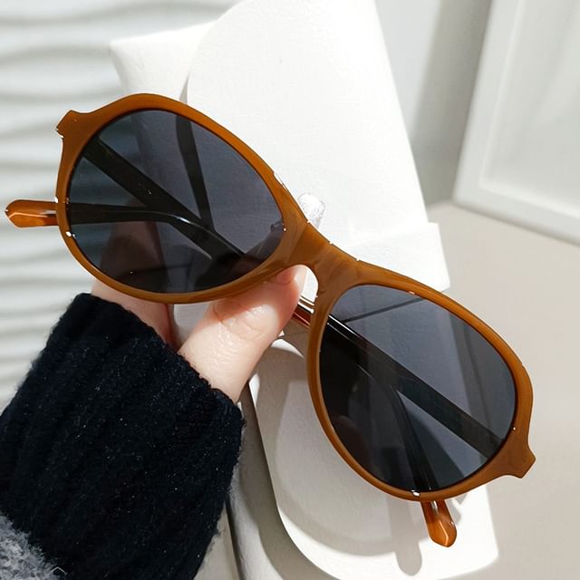 Round Plain Sunglasses