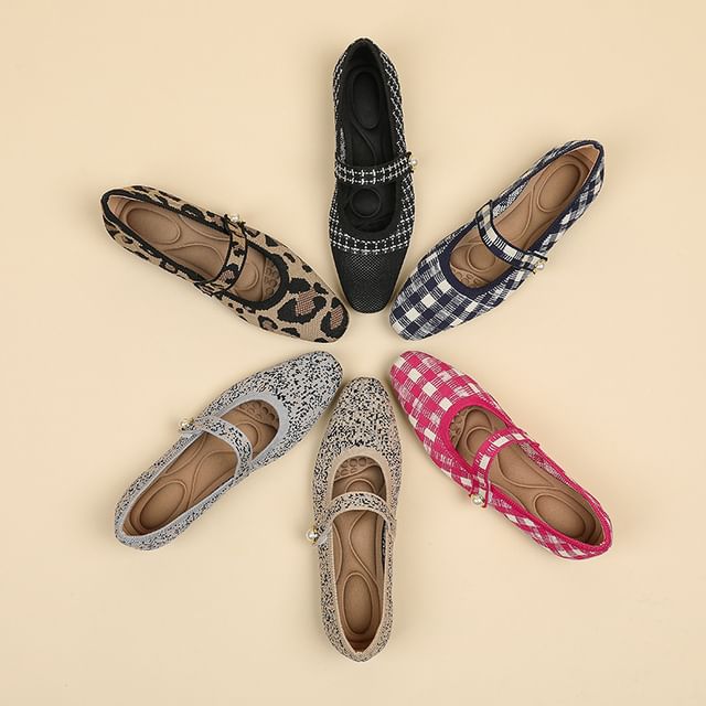Knit Flats Patterned Jane Mary
