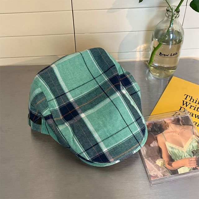 Cap Newsboy Plaid