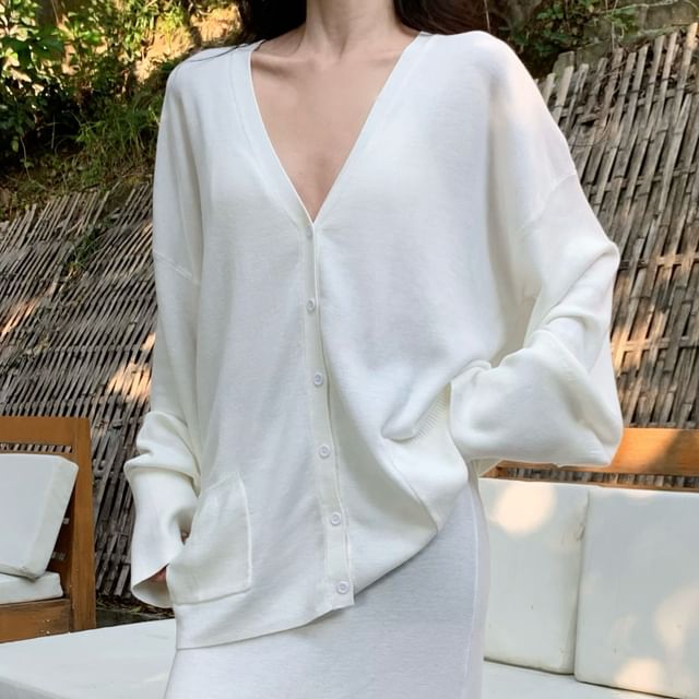 Skirt Mid A-Line V-Neck / Plain Maxi Long-Sleeve Blouse Waist