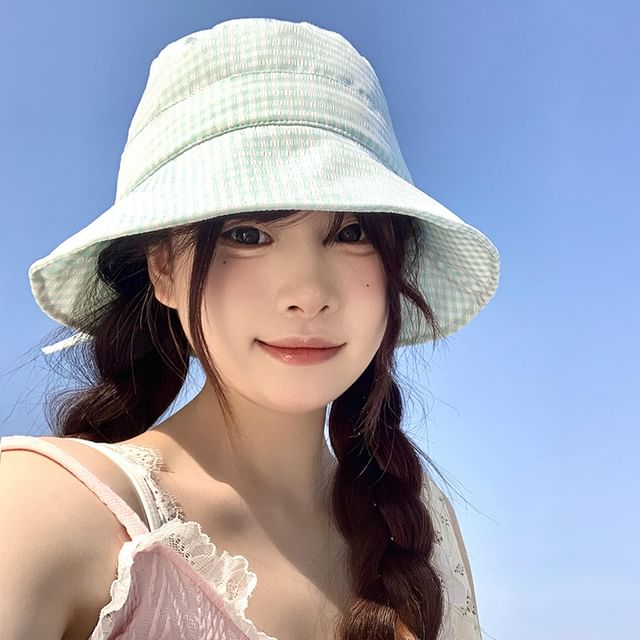 Hat Bucket Plaid