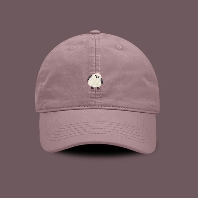 Baseball Cap Embroidered Bird