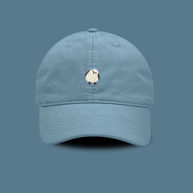 Baseball Cap Embroidered Bird