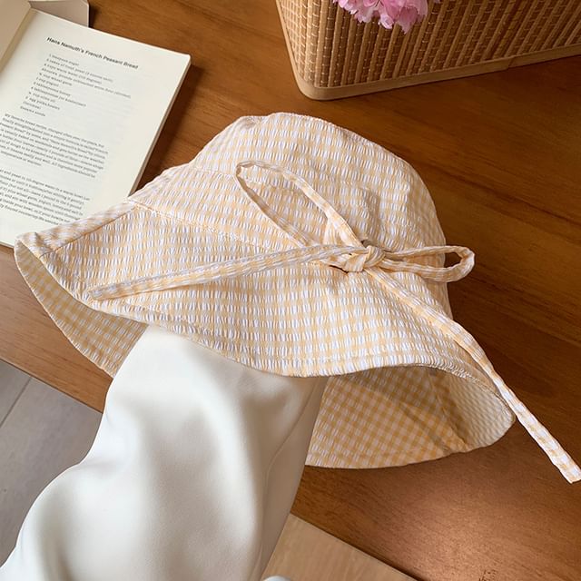 Hat Bucket Plaid