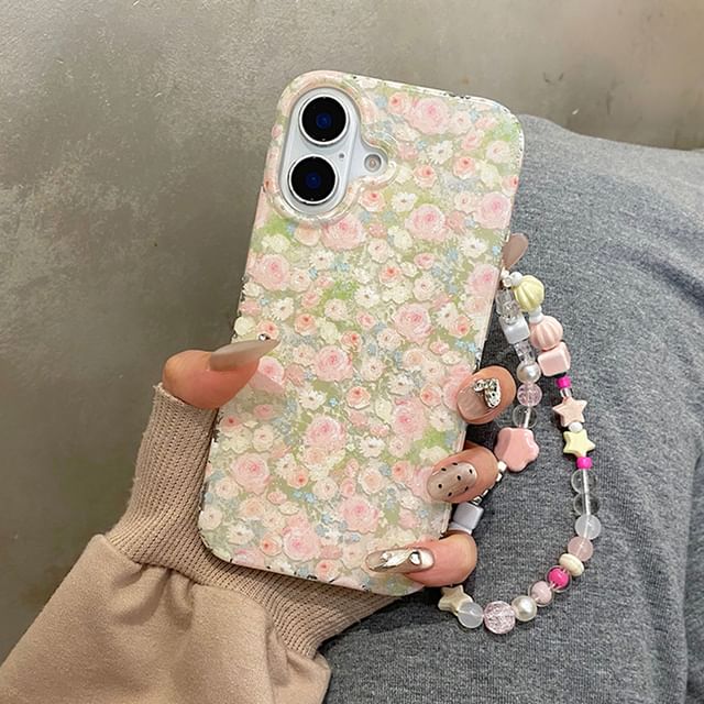 Phone Strap / Floral Set Case