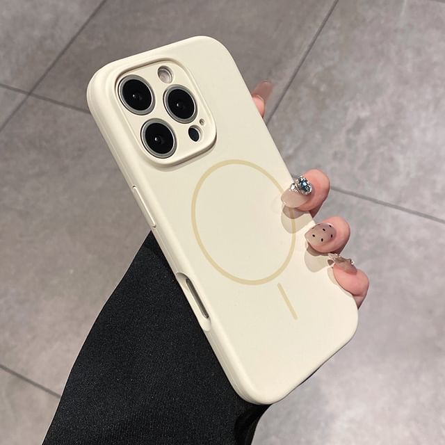 Plain (Compatible MagSafe) Magnetic with Case Phone