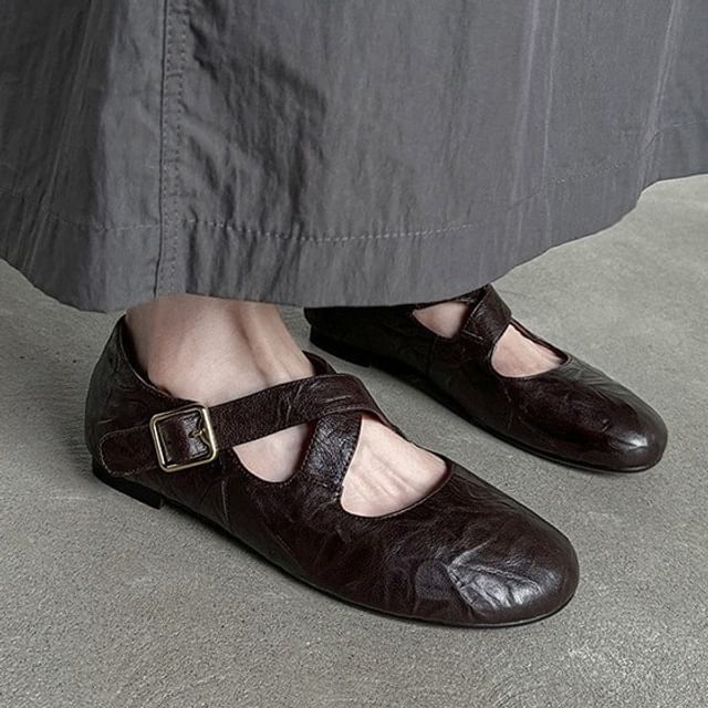 Jane Cross Strap Mary Shoes