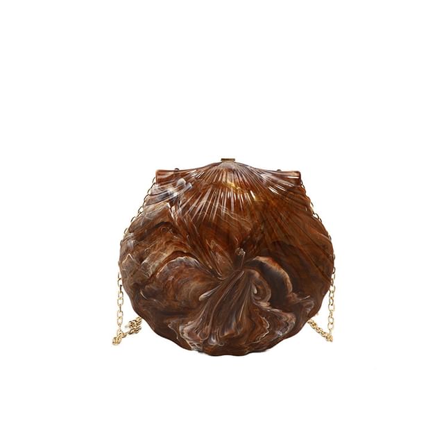 Strap Evening Bag Chain Shell