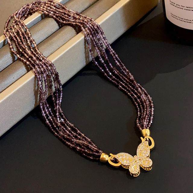 Faux Necklace Designs) Gemstone / Alloy (Various