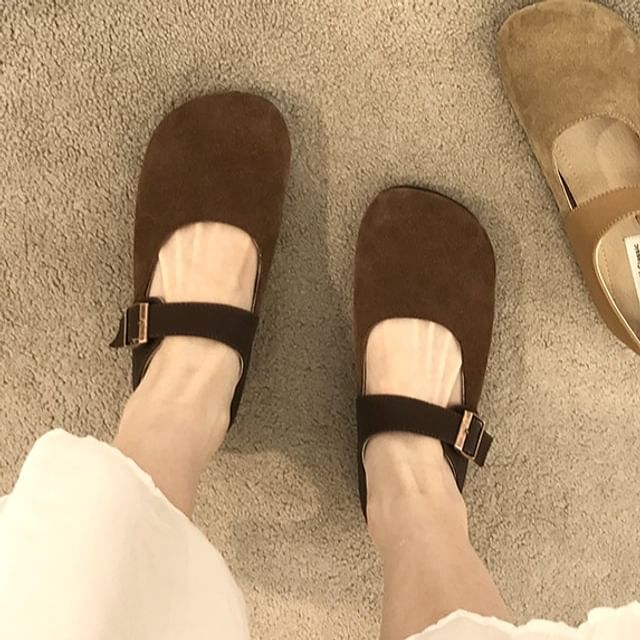 Buckled Mary Jane Plain Flats