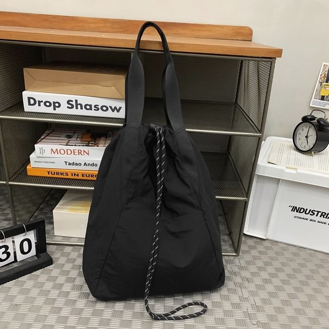 Drawstring Plain Backpack