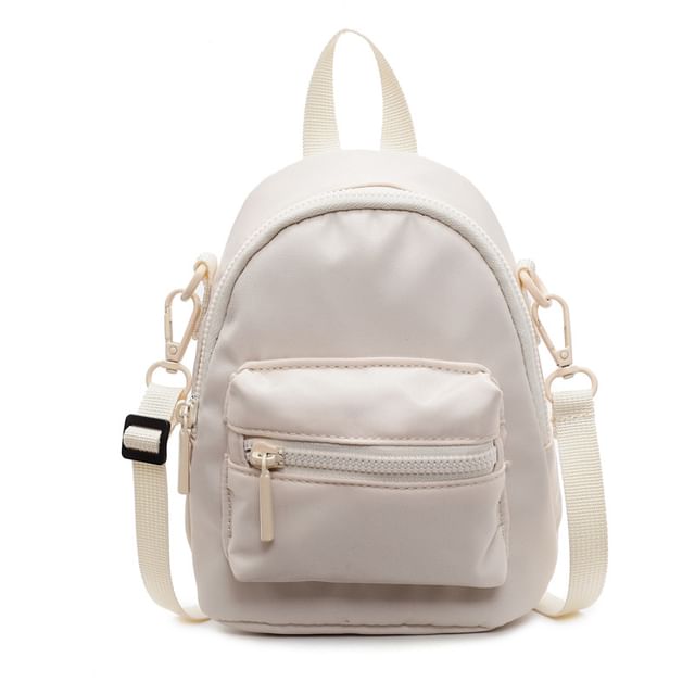 Backpack Plain Multi-Pocket