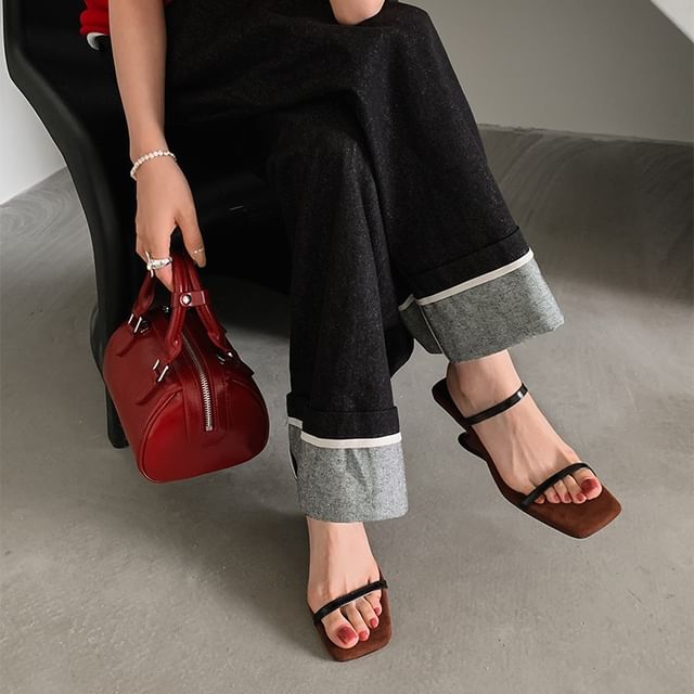 Wedge Heel Sandals Slide