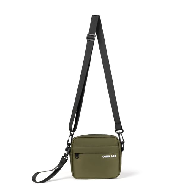 Crossbody Nylon Lettering Bag Print