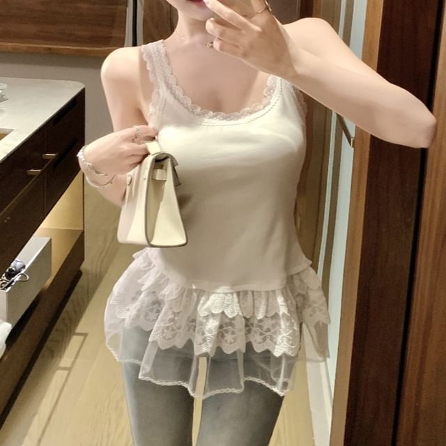 Camisole Lace Trim Top