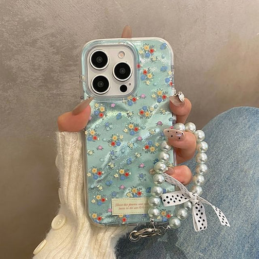 Case Strap Set Floral Phone /