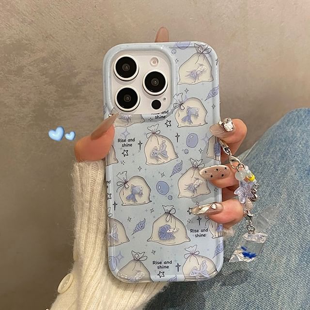 Case Phone Set Charm / Goldfish
