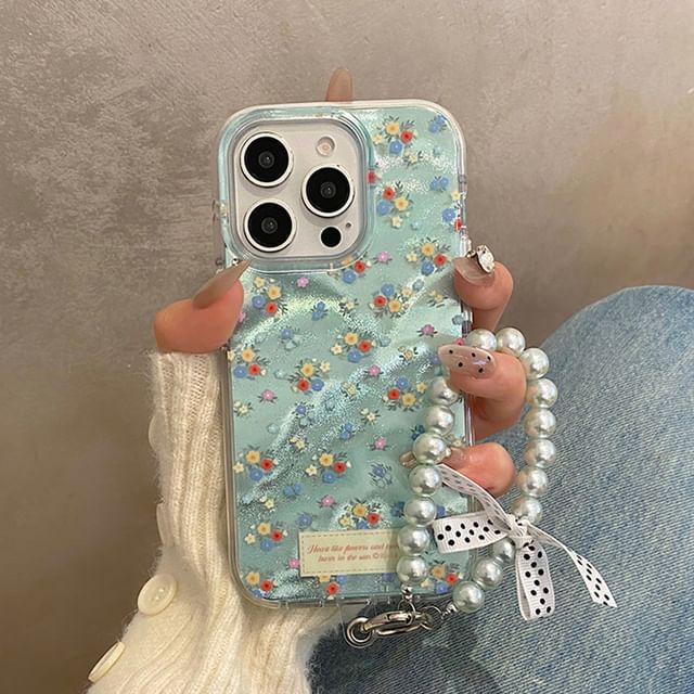 Case Strap Set Floral Phone /