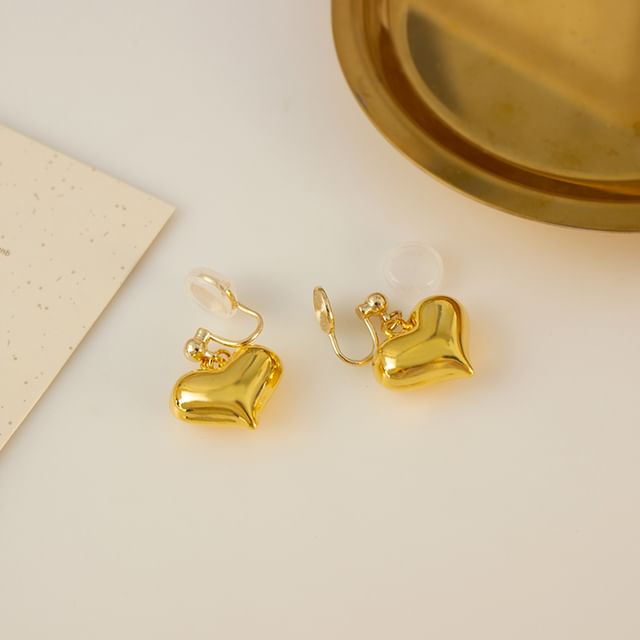 Heart Clip-On / Earring Drop