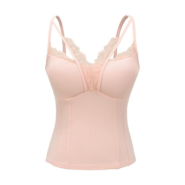 Lace-Trimmed Camisole Top - LaceLux