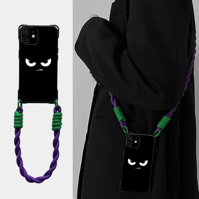 Case Lanyard / Set Phone Eye Cartoon Strap