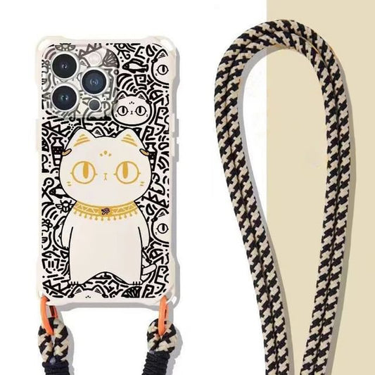 Strap Lanyard Case Phone Set / Cat