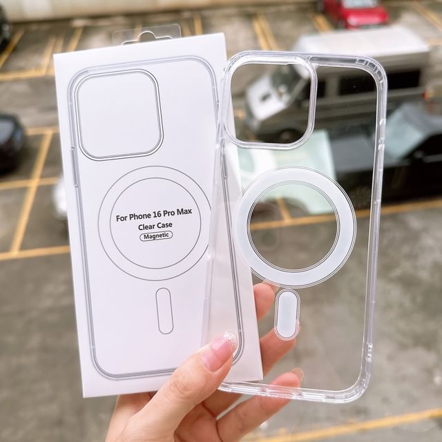 with Case MagSafe) Phone Transparent (Compatible Magnetic