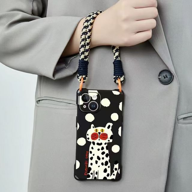 / Lanyard Case Cat Phone Set Strap