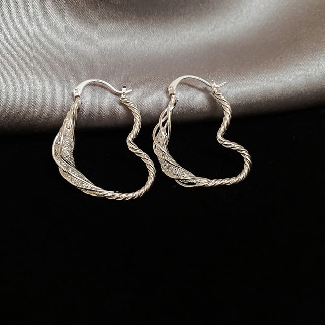 (Various Alloy Twisted Hoop Earring Designs)