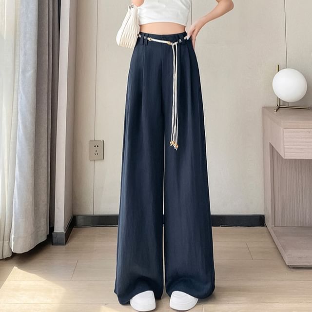 Plain Leg (Various Pants Designs) Wide High Waist