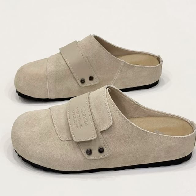 Genuine Mules Platform Leather