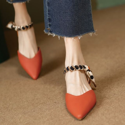 Sandals Pointed Toe Buckle D'Orsay