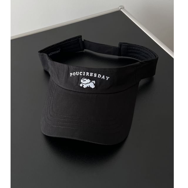 Embroidered Visor Sun Dog
