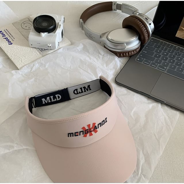 Visor Embroidered Lettering Sun