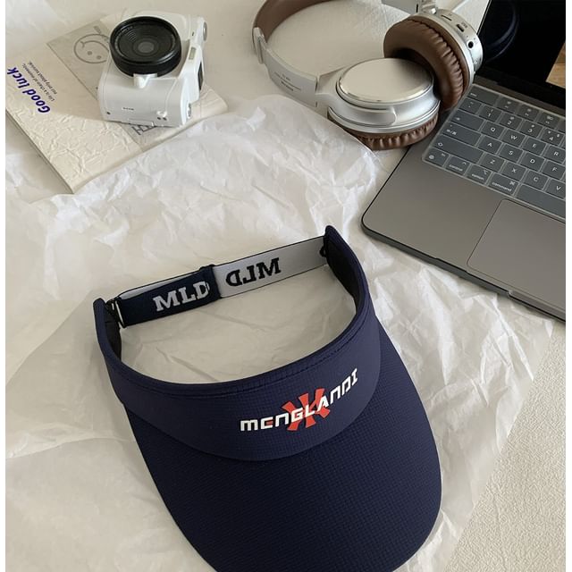 Visor Embroidered Lettering Sun