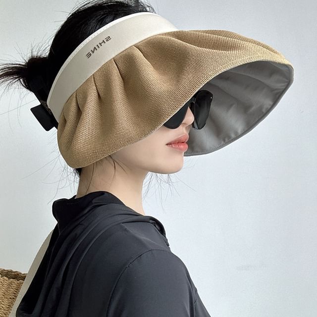 Sun Lettering Ruffle Hat