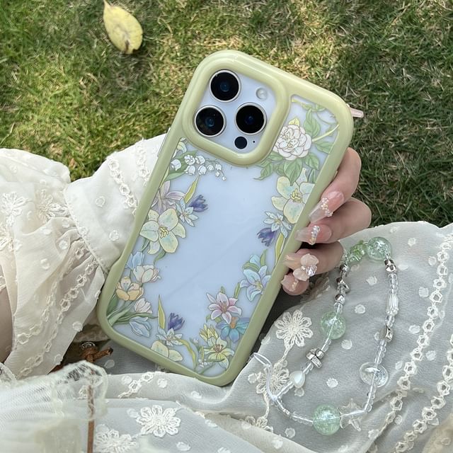 Floral Case Phone Transparent