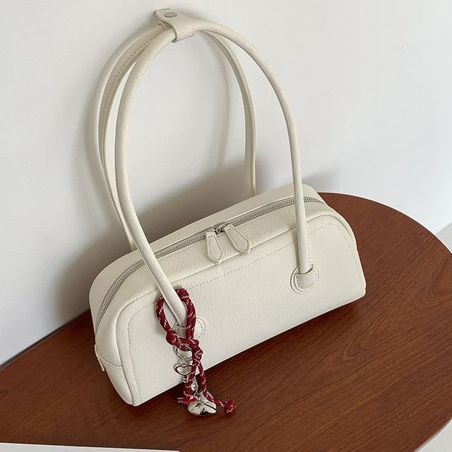 Bag Leather Plain Shoulder Faux