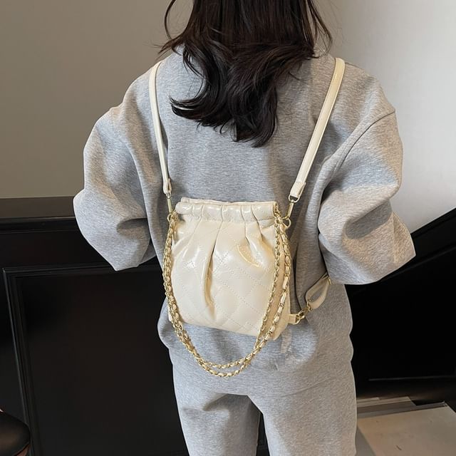 Multi-Way Shoulder Quilted Bag Strap Leather Chain Faux