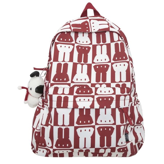 Backpack Rabbit Multi-Pocket Print