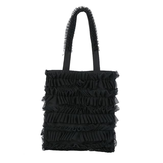Plain Shopper Ruffle Bag