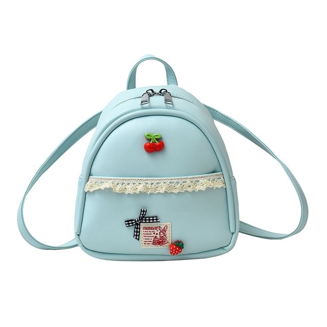 Backpack Lace Leather Applique Trim Faux