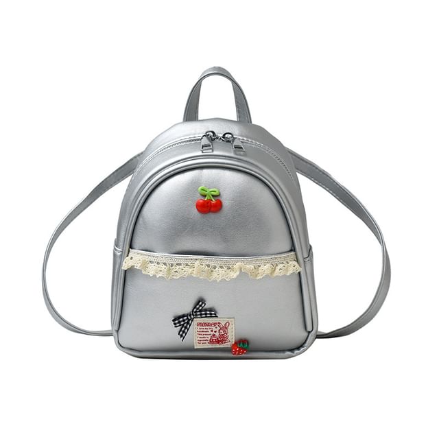 Backpack Lace Leather Applique Trim Faux