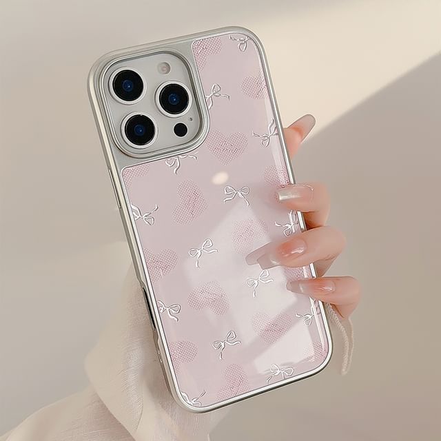 Case Heart Phone Bow