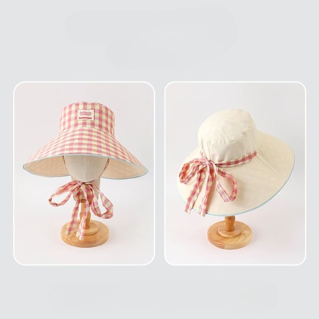 Applique Hat Plaid Boonie